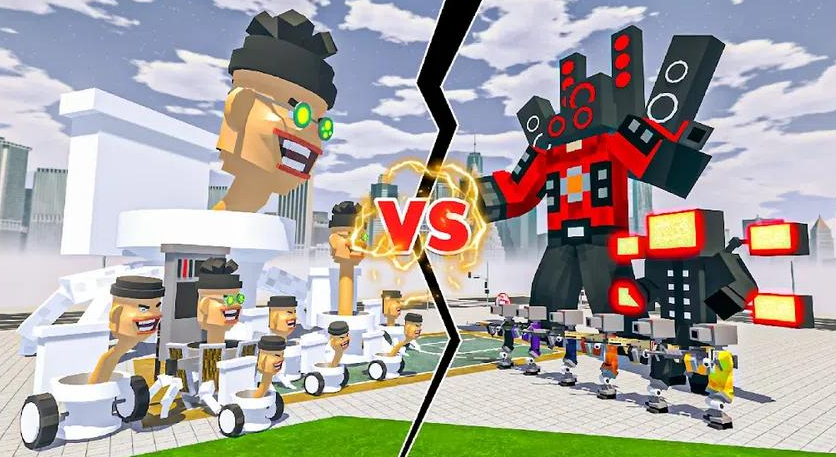 滑板手工艺：射击马桶头游戏