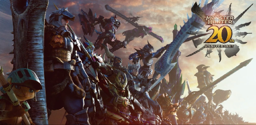 《怪物猎人》系列20周年纪念官网现已开启