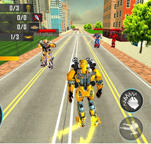 汽车机器人游戏