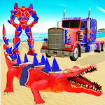 鳄鱼机器人汽车改造巨型机器人游戏 