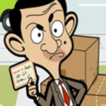 憨豆先生送快递