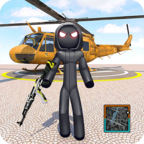 火柴人绳索英雄：黑衣人