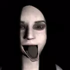 黑暗的房子弧形可怕的女人