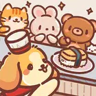 旋转寿司。狗狗