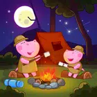 河马家族：山地露营