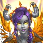 希望与荣耀按数字划分的颜色