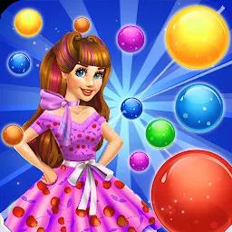 美丽女孩化妆泡泡