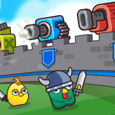 合并加农炮：小鸡防御