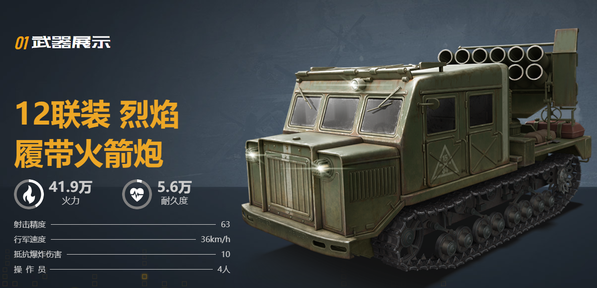 12联装 烈焰 履带火箭炮