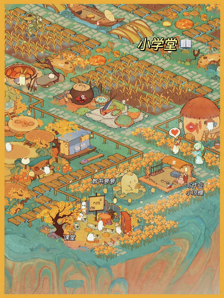 桃园深处有人家布局图：实用规整交互功能性一岛布局