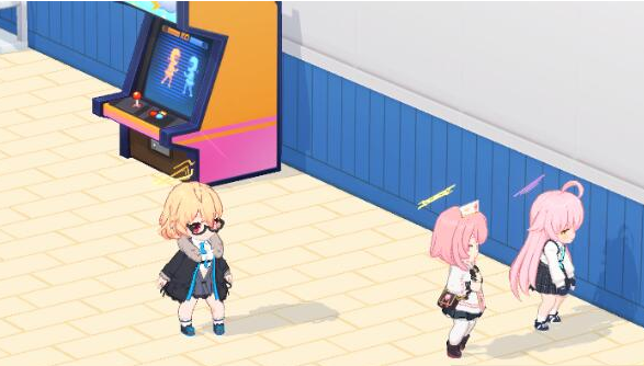 蔚蓝档案咖啡厅摸头