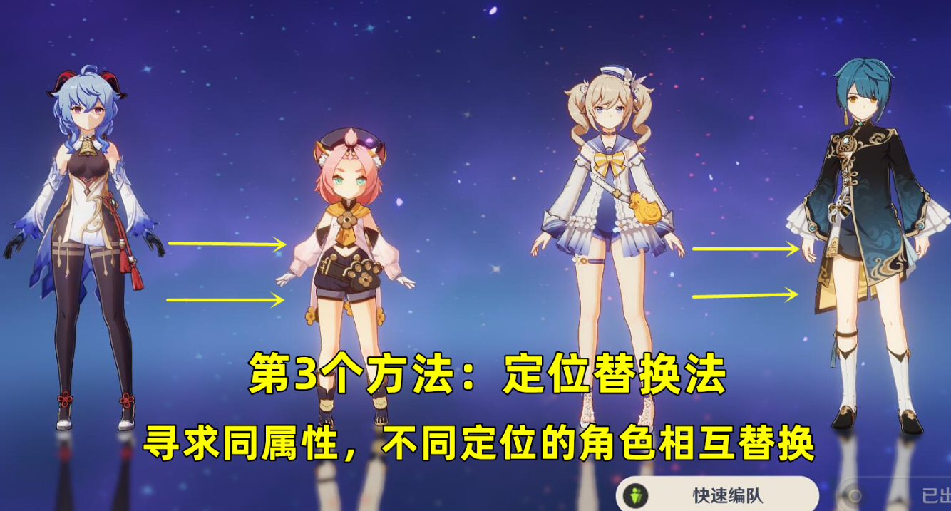 原神怎么搭配人物？