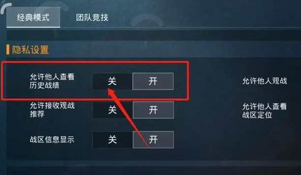 和平精英怎么设置游戏记录？