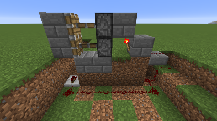 如何做一个需要钥匙的红石门