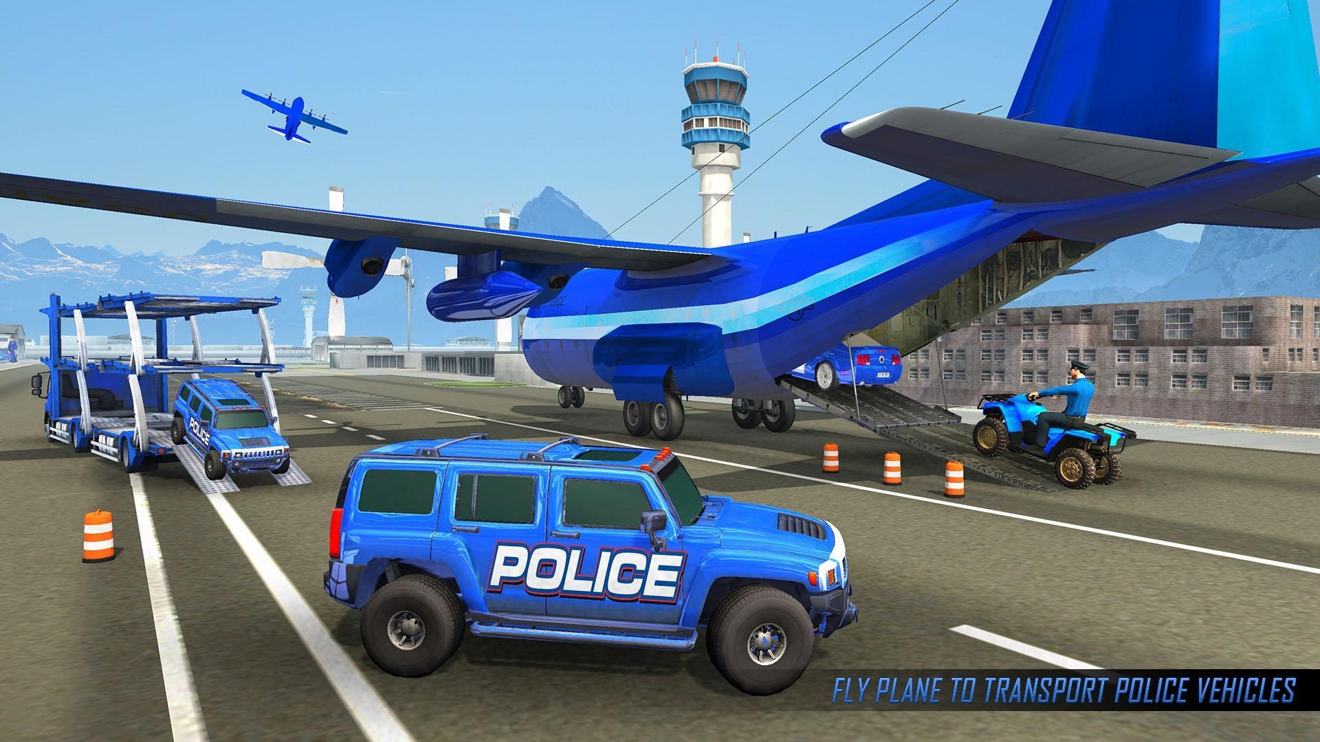 美国警用四轮摩托车运输