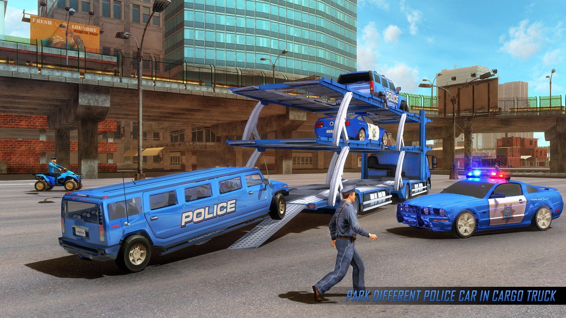 美国警用四轮摩托车运输