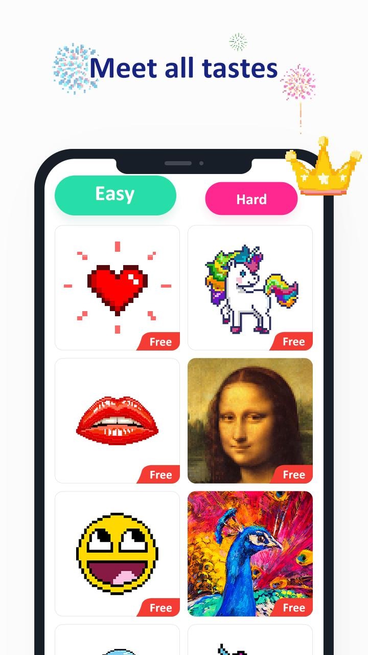 像素画：数字填色