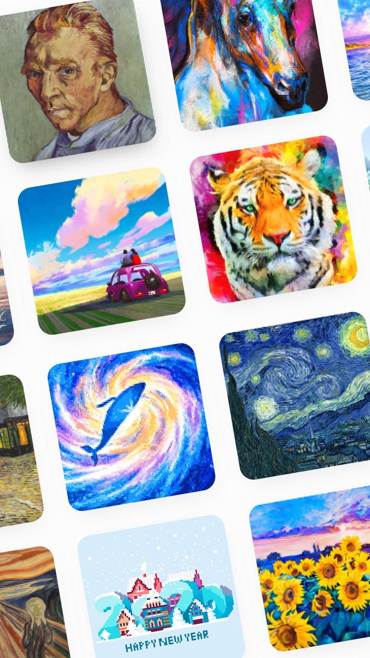 像素画：数字填色