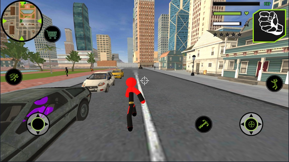 蜘蛛侠火柴人绳索英雄