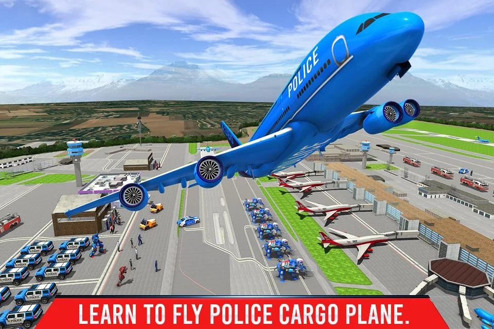 警察大象机器人游戏:警用交通工具 警察大象机器人游戏:警用交通工具