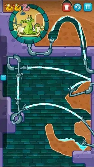 顽皮小鳄鱼爱洗澡