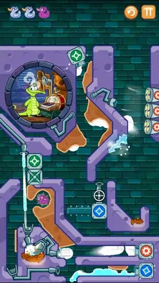 顽皮小鳄鱼爱洗澡