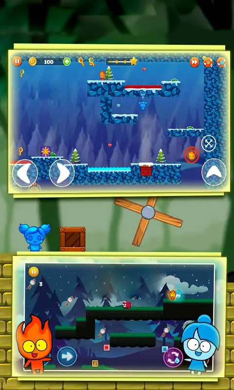 森林冰火人：勇闯森林神庙