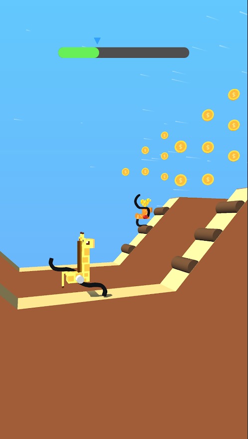 3D拔跑比赛-攀岩者