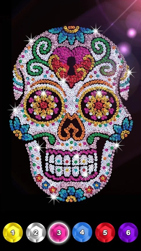 钻石着色-亮片艺术和绘画数字