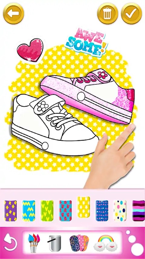 儿童闪光服装着色和绘画书