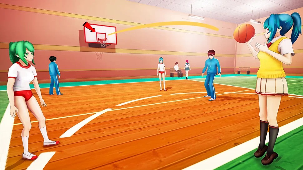 动漫模拟器：高中女生