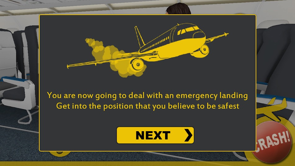 飞机坠落姿势模拟