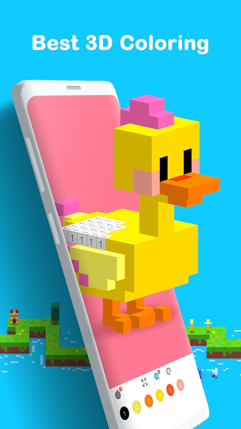 3D像素数字涂色 3D像素数字涂色
