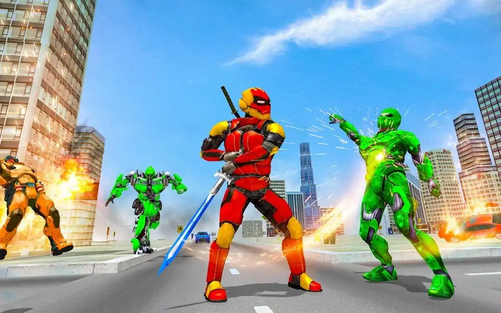 超级忍者机器人战斗游戏 超级忍者机器人战斗游戏