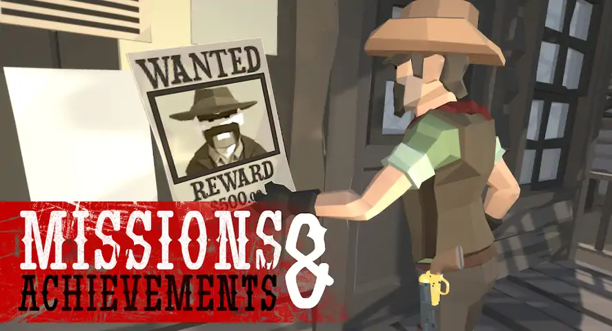 多边形狂野西部牛仔故事-左轮手枪枪手