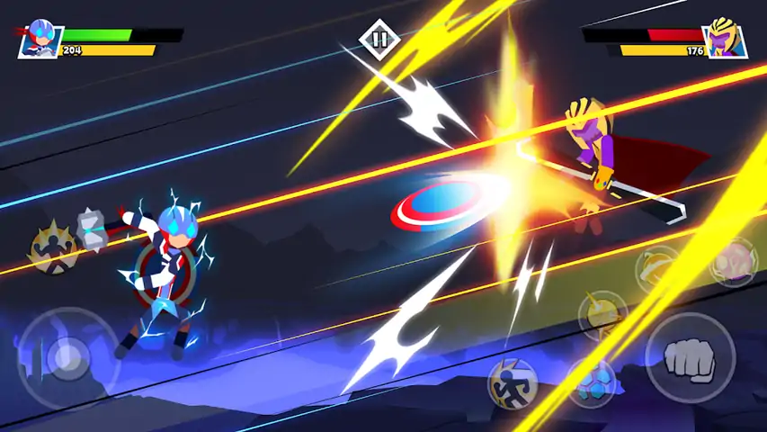 火柴人战斗-超级英雄战斗机