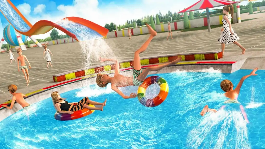 水上公园滑梯竞速冒险 水上公园滑梯竞速冒险