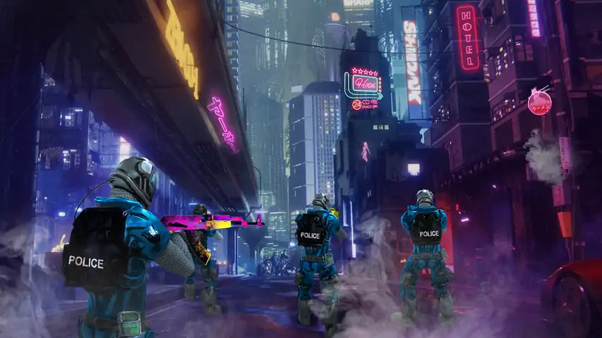 FPS赛博朋克射击游戏