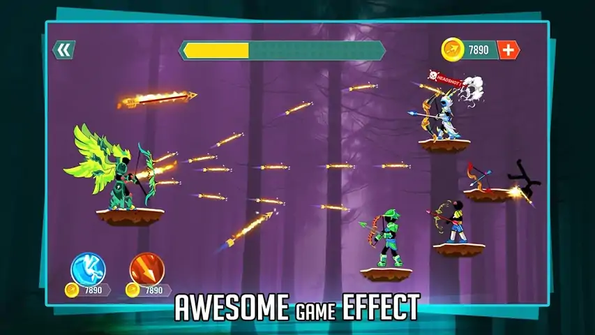 火柴人射手战士：弓箭射击