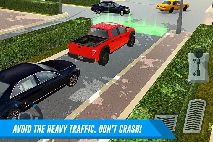 购物中心汽车和卡车停车