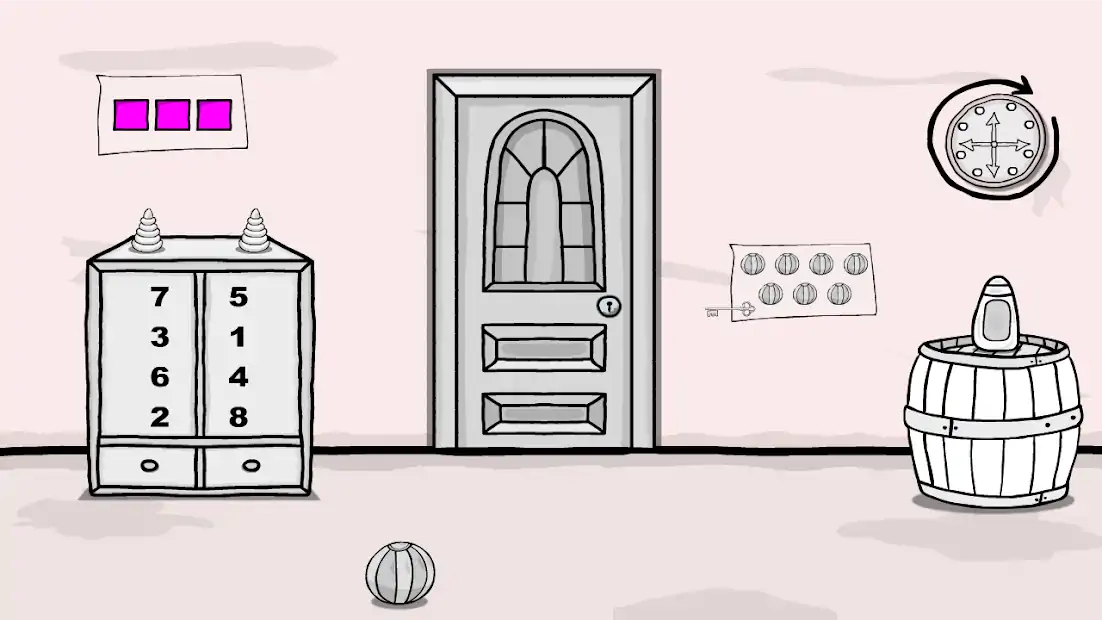 伟大的白色和黑色房间逃生