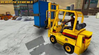 雪地救援行动重型挖掘机起重机辛