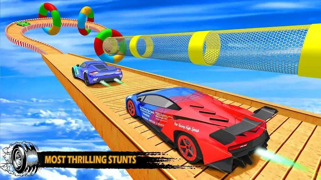 汽车特技赛车2020-新超级坡道跳跃 汽车特技赛车2020-新超级坡道跳跃