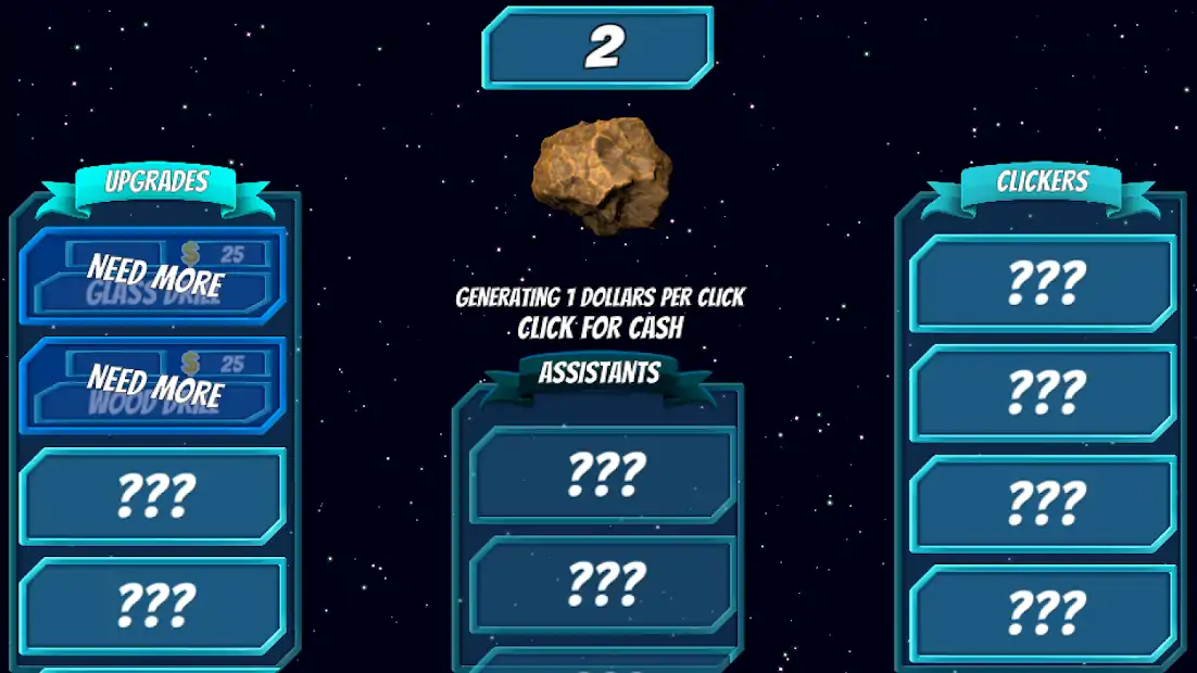 小行星矿工：空闲的点击器