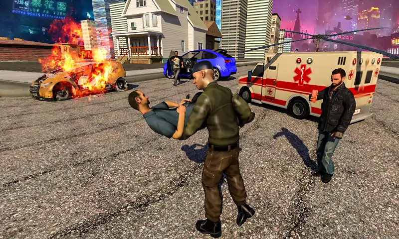 未来飞行汽车3D：救援游戏