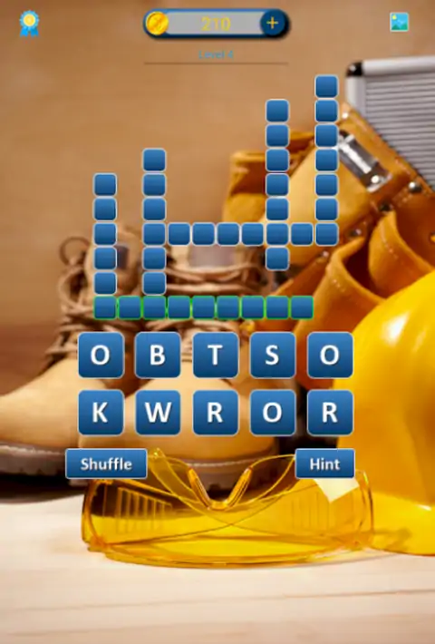 文字场景-带有图片的填字游戏。