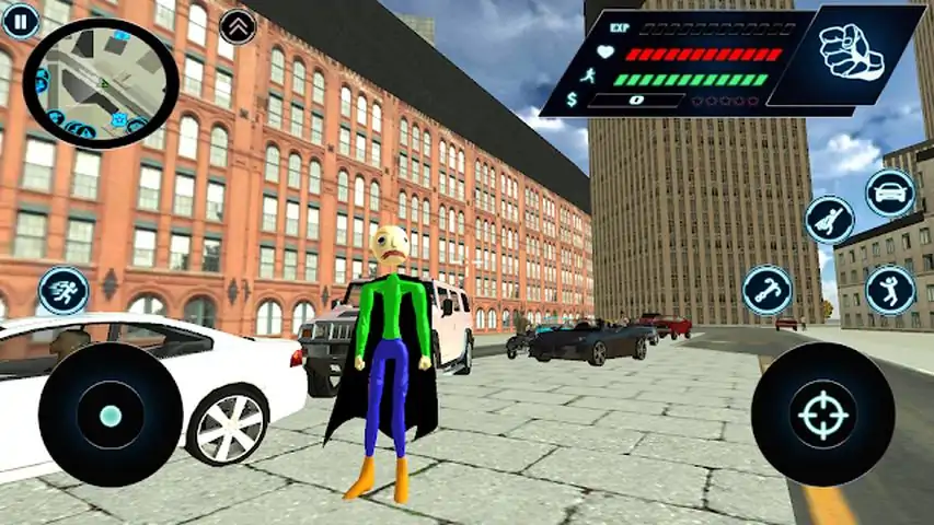 飞行疯狂的火柴人超级英雄