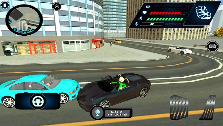 飞行疯狂的火柴人超级英雄