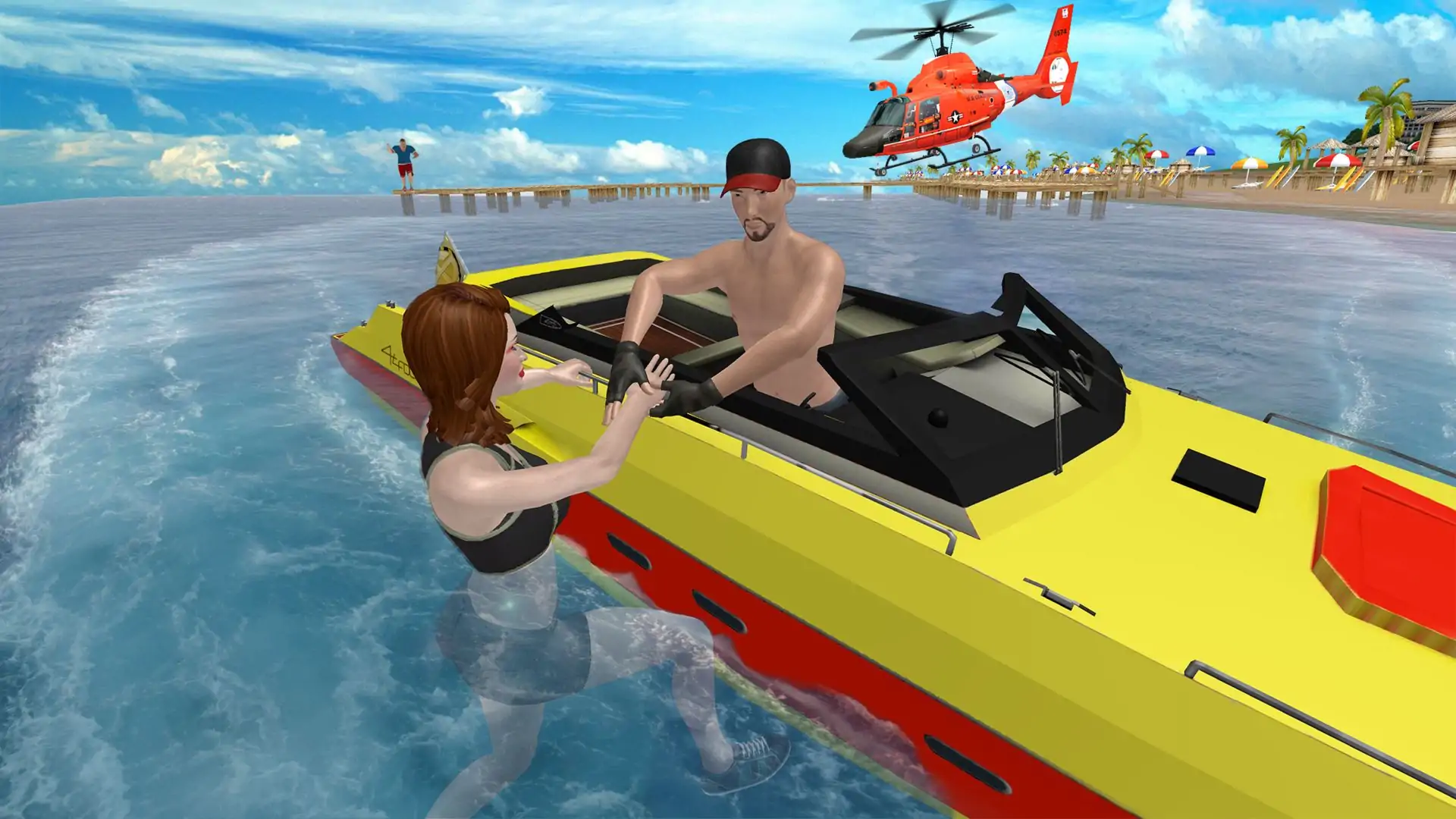 海岸救生员海滩救援 海岸救生员海滩救援