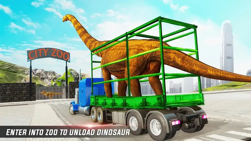 恐龙运输卡车游戏：恐龙游戏